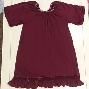 Juicy Couture size 10 burgundy dress with velvet
